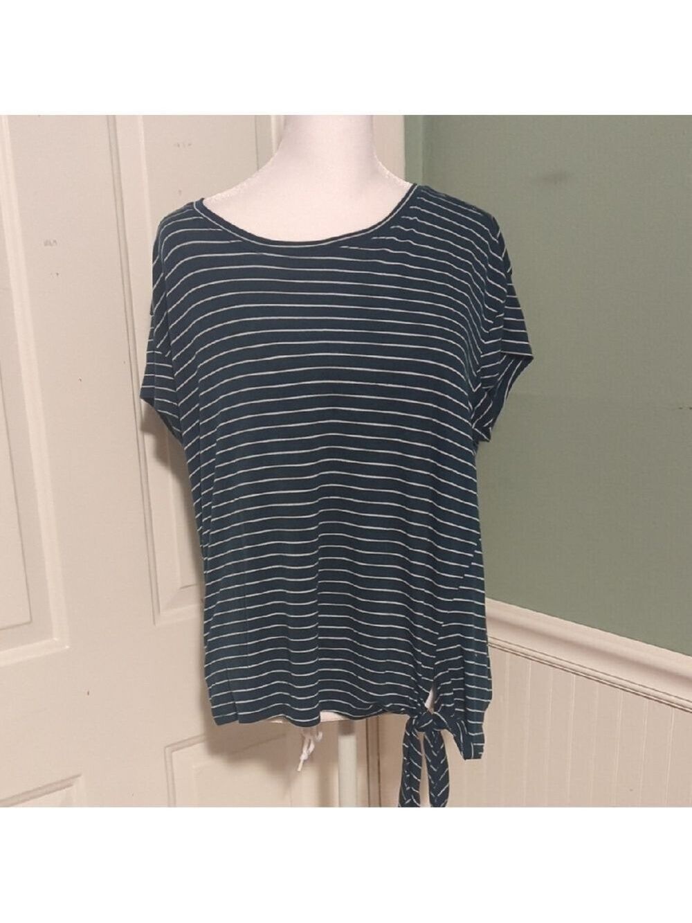 Champion Navy Striped Short Sleeve T-Shirt